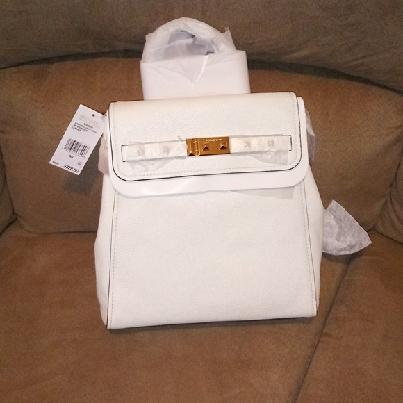 Michael Kors Addison MD Leather Backpack - Picture 2 of 7